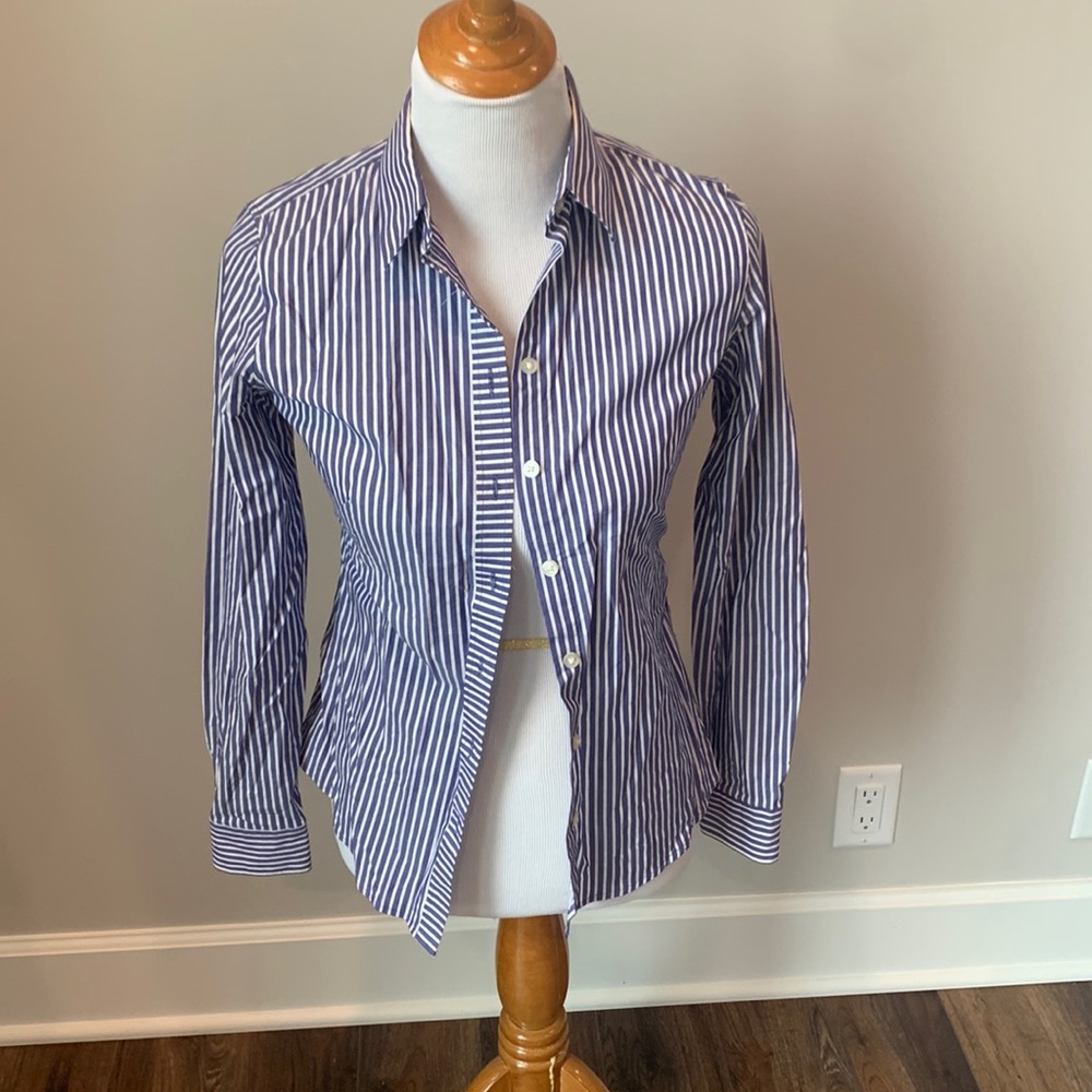 Banana Republic striped blouse size 2